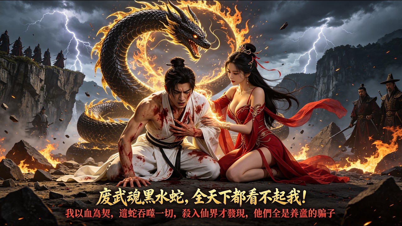 廢武魂黑水蛇,全天下都看不起我!我以血為契,讓蛇吞噬一切,殺入仙界才發現,他們全是養蠱的騙子!