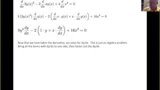 Implicit Differentiation - Section 3.7