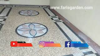 Batu Sikat Motif Bunga | Faris Garden | Jasa Tukang Batu Sikat Carport
