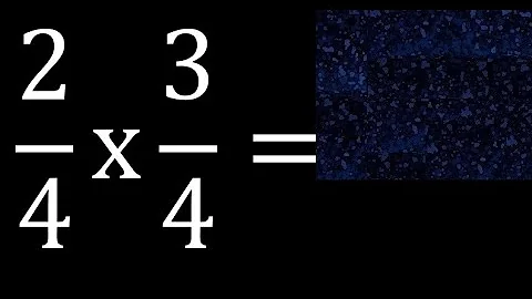 2/4 times 3/4 . multiplication of fractions . 2/4 x 3/4
