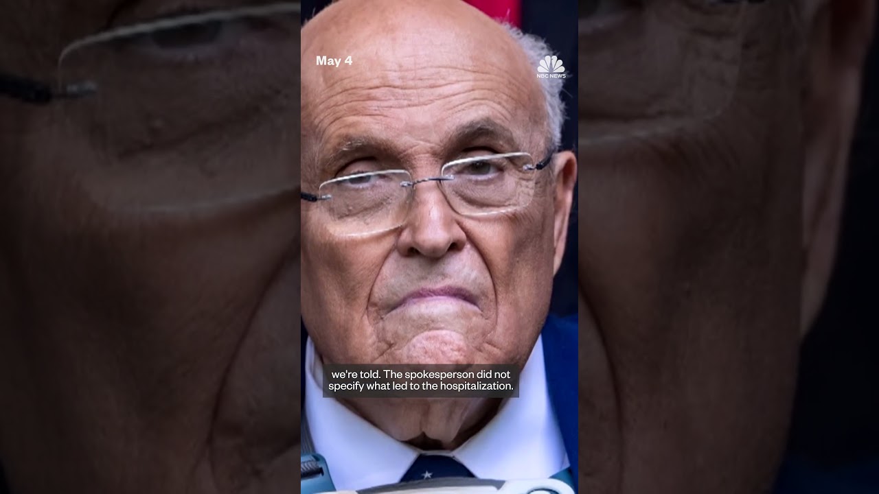 Rudy Giuliani is in critical but stable condition after being hospitalized