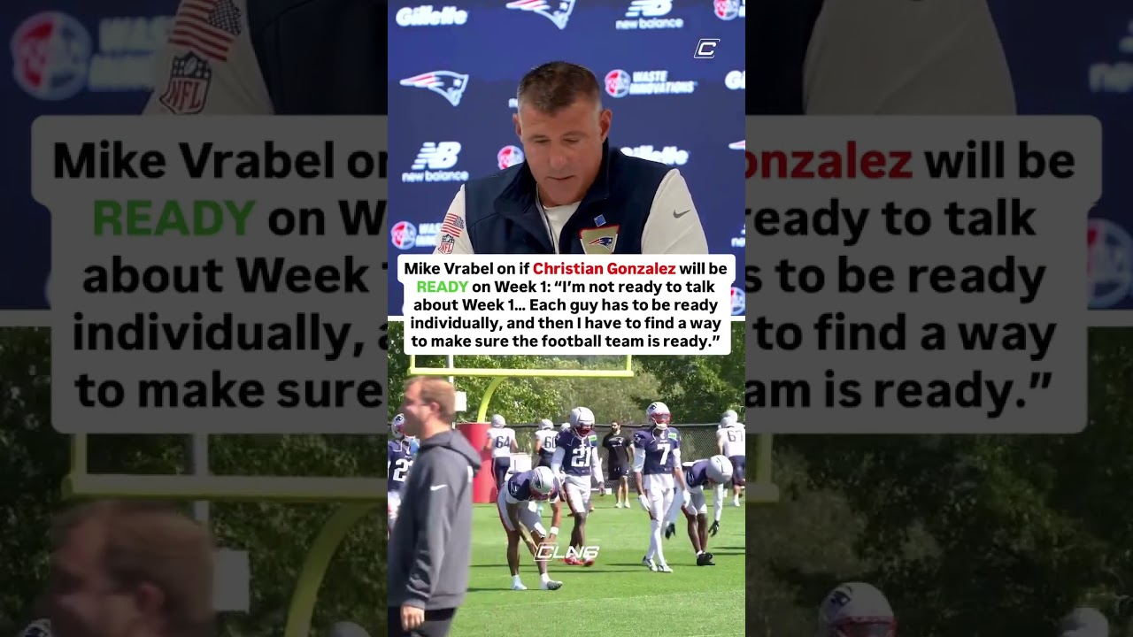 Mike Vrabel UNCLEAR on Christian Gonzalez's availability