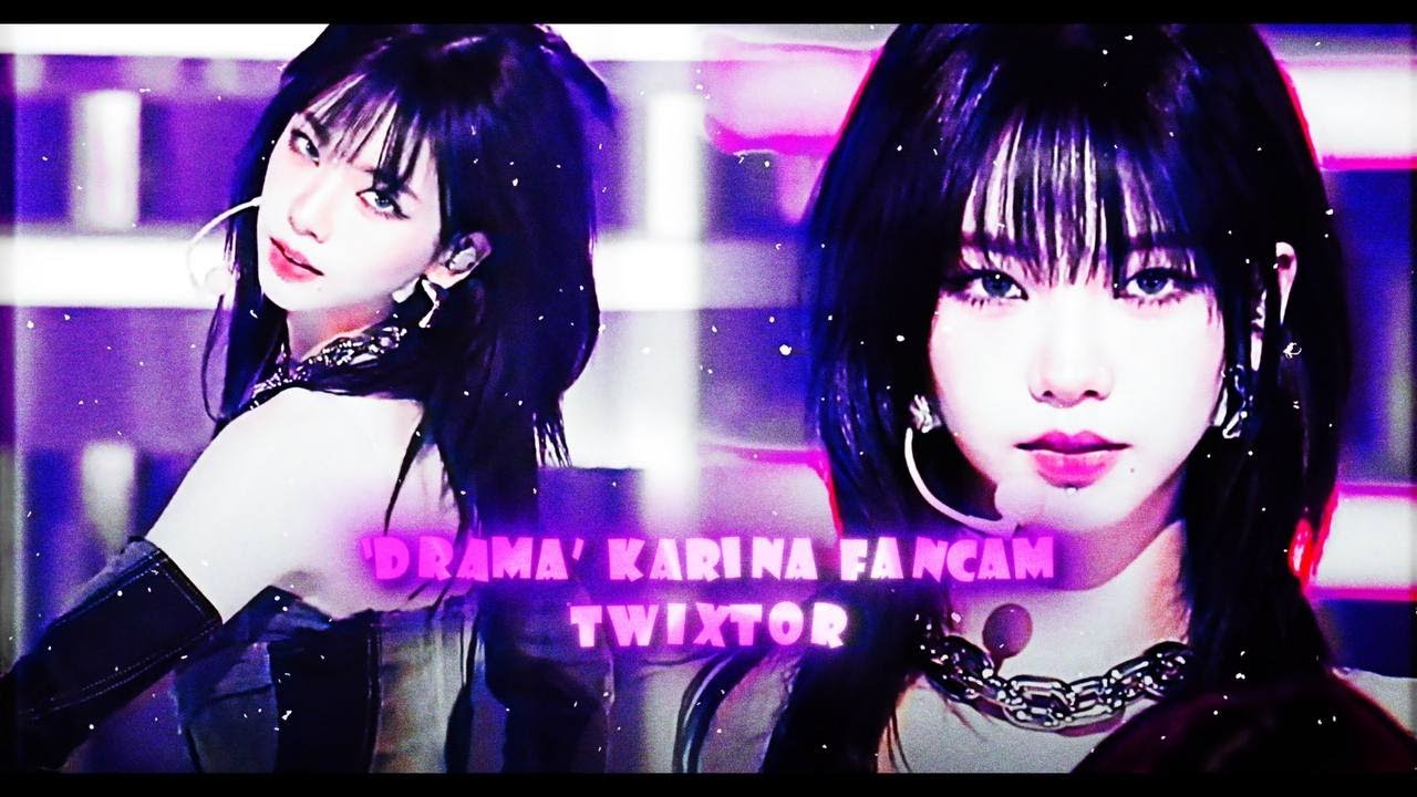 'Drama' aespa KARINA facecam twixtor clips