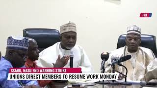 SSANU, NASU End Warning Strike: Union Directs Members To Resume Work Monday