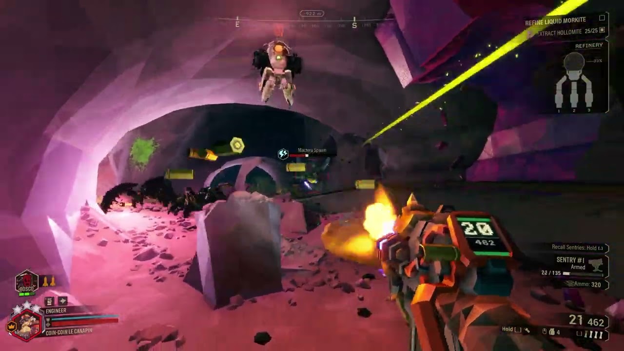 Deep Rock Galactic engineer shard diffractor plastcrete catalyst (endothermic explosion)