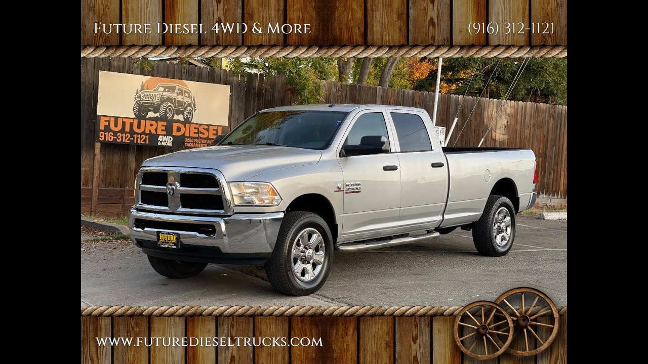 2014 Dodge Ram 3500 HD Crew Cab Long Bed 6.7 Liter Cummins Turbo Diesel ...