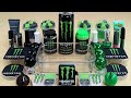 Monster Energy Drink Slime Mixing Random Into Slime! Satisfying Slime Video ASMR