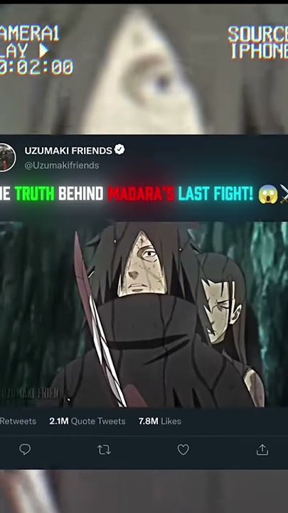 MADARA UCHIHA VS HASHIRAMA 😈🍷