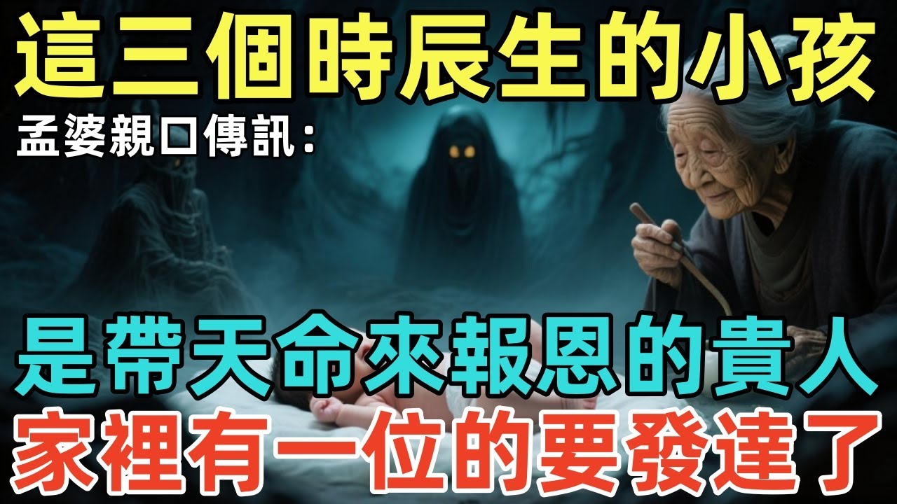 孟婆親口傳訊：這三個時辰生的小孩，是帶天命來報恩的貴人，家裡有一位的要發達了！#佛學 #佛淨 #佛陀 #佛法 #佛教 #修行