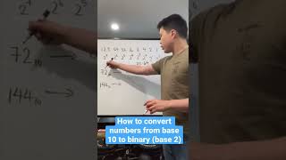 How to convert numbers from base 10 to base 2
