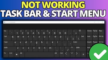 Fix Keyboard Not Working in Taskbar & Start Menu