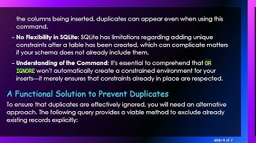 Resolving the INSERT OR IGNORE Issue in SQLite: Why Duplicates Still Appear