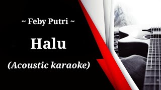 Feby Putri - Halu ( acoustic karaoke)
