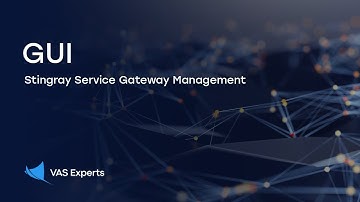 GUI Overview — Stingray Service Gateway for ISPs