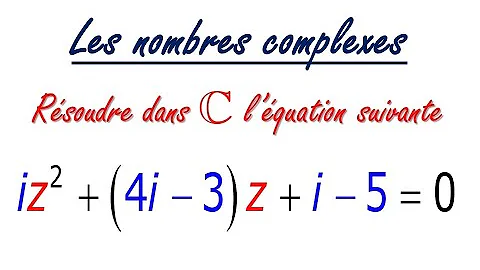 Comment trouver les solution d'une équation complexe ?