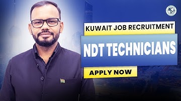 NDT Technician Jobs in Kuwait & Saudi Arabia  NDT Level 2 & QAQC Course for Abroad Jobs