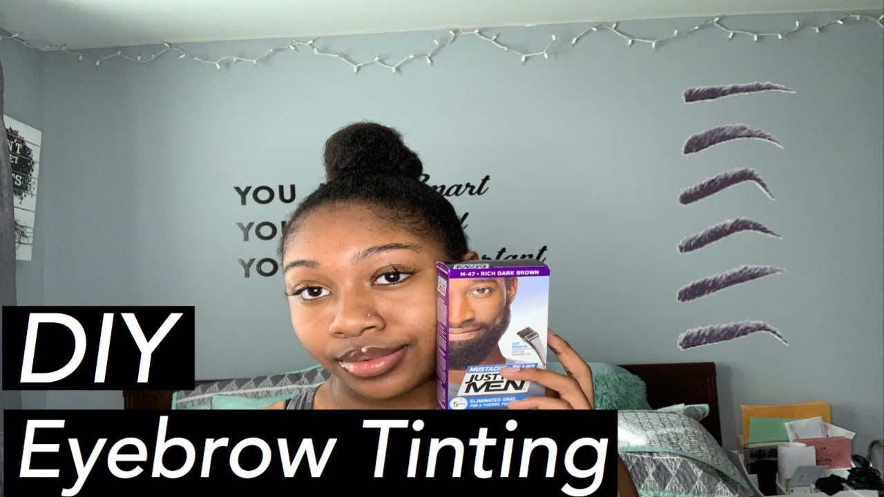 #eyebrowhack #eyebrowtinting #permanenteyebrowtinting DIY PERMANENT
