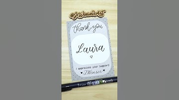 Laura #calligraphy #satisfying #brushpens #lettering #moderncalligraphy #namecalligraphy #lettering