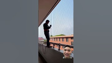 Quy trình lắp đặt lan can bằng dây trong suốt #construction