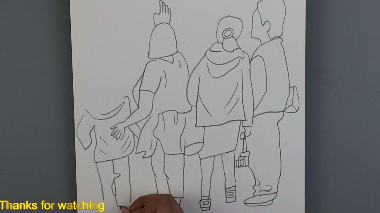 How To Draw Standing People - The steps to drawing perfect humans | 8 years Old Sketch Artist