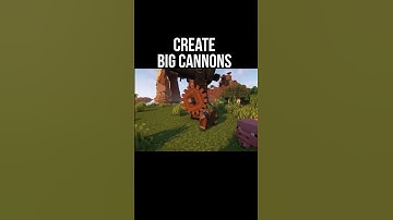 Create big cannons Tutorial / guide 1.18.2 - 1.20.1 Cannon creation (Minecraft java)
