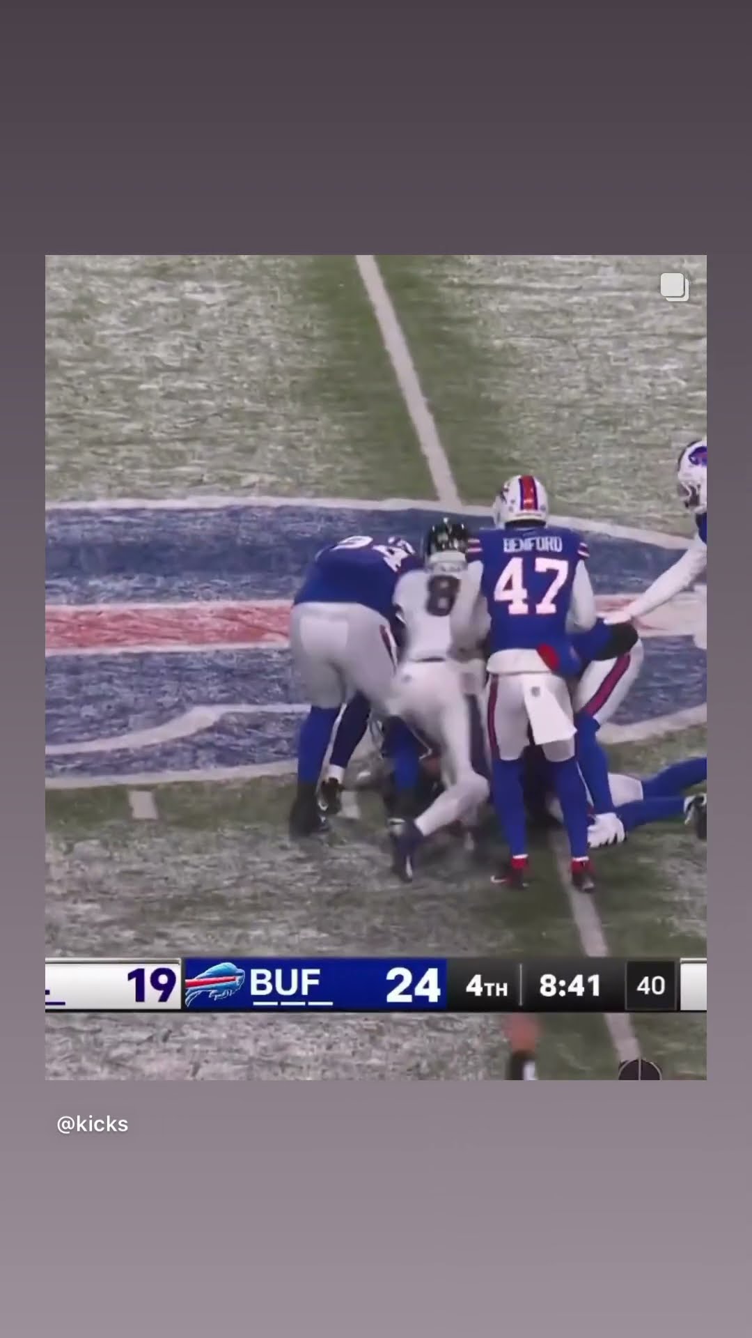 Game changing moment #hoodnews #markandrews #ravens #bills #NFL #sports #football #viralvideo #omg