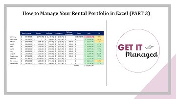 How to Manage Your Rental Portfolio in Excel PART 3