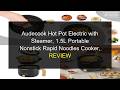 Audecook Electric Hot Pot with Steamer - 1.5L Portable Nonstick Cooker for Ramen!