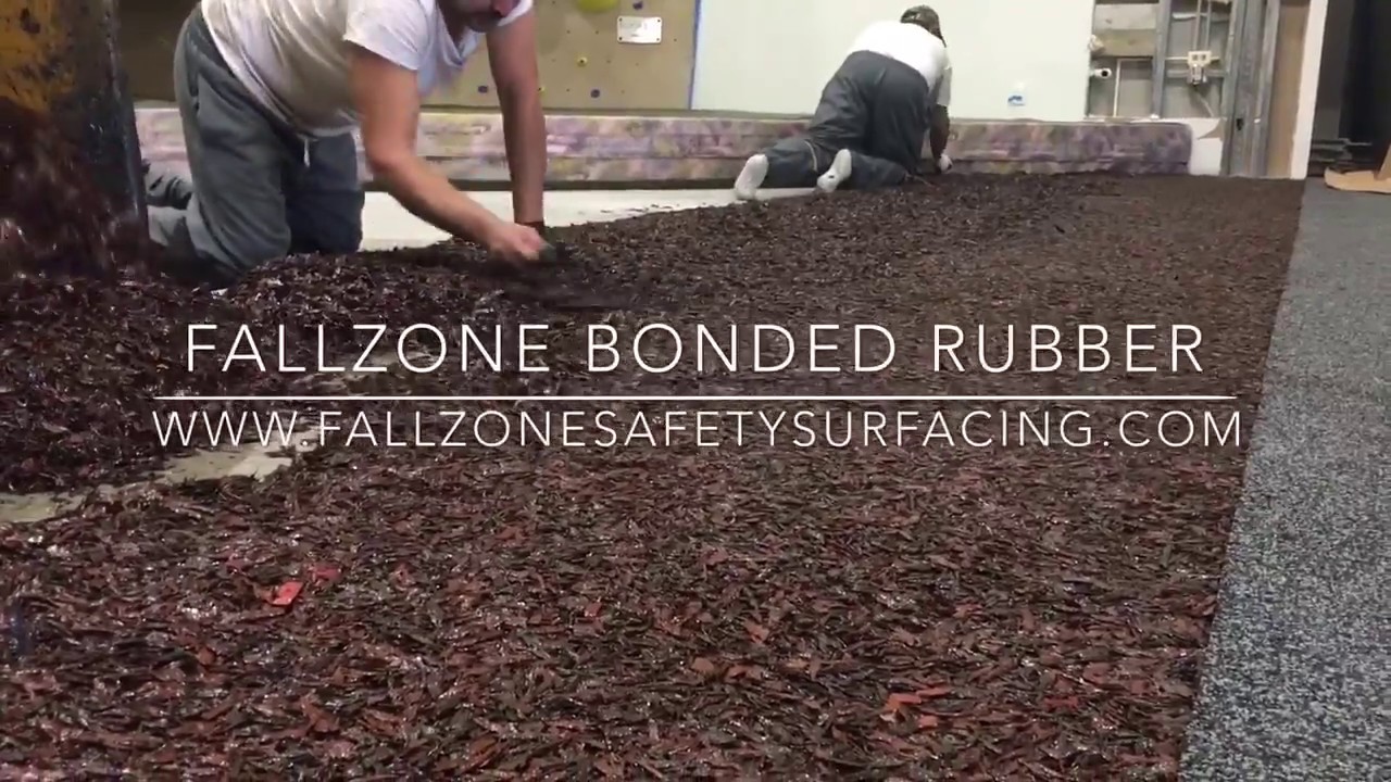 afwijzing genoeg veteraan FallZone Bonded Rubber Mulch Playground Surface - YouTube