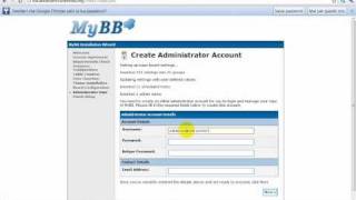 Installazione MyBB