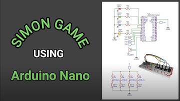 Simon Game Using Arduino Nano Board with Buzzer Sound Effects