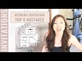 Top 8 Mistakes Newbie Wedding Invitation Creators Make & How To Avoid Them