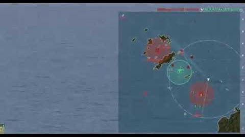 World of Warships: Time-lapse Mini-map only replay (how did we lose this?)