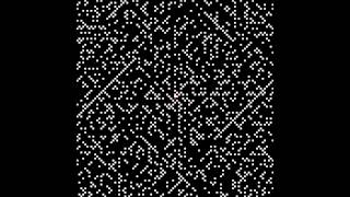 Ulam Spiral 50 - Reverse - White