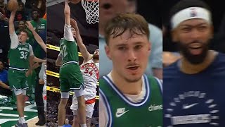 Cooper Flagg Throws Down INSANE Poster Dunk on Anthony Davis vs Raptors 😱 Wealth