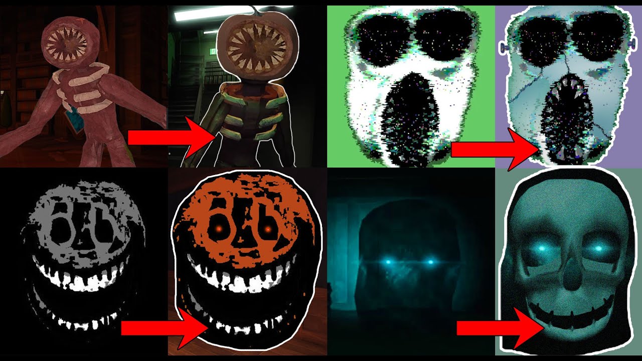 HALLOWEEN VERSIONS OF MONSTERS FROM DOORS ROBLOX (fanmade) 