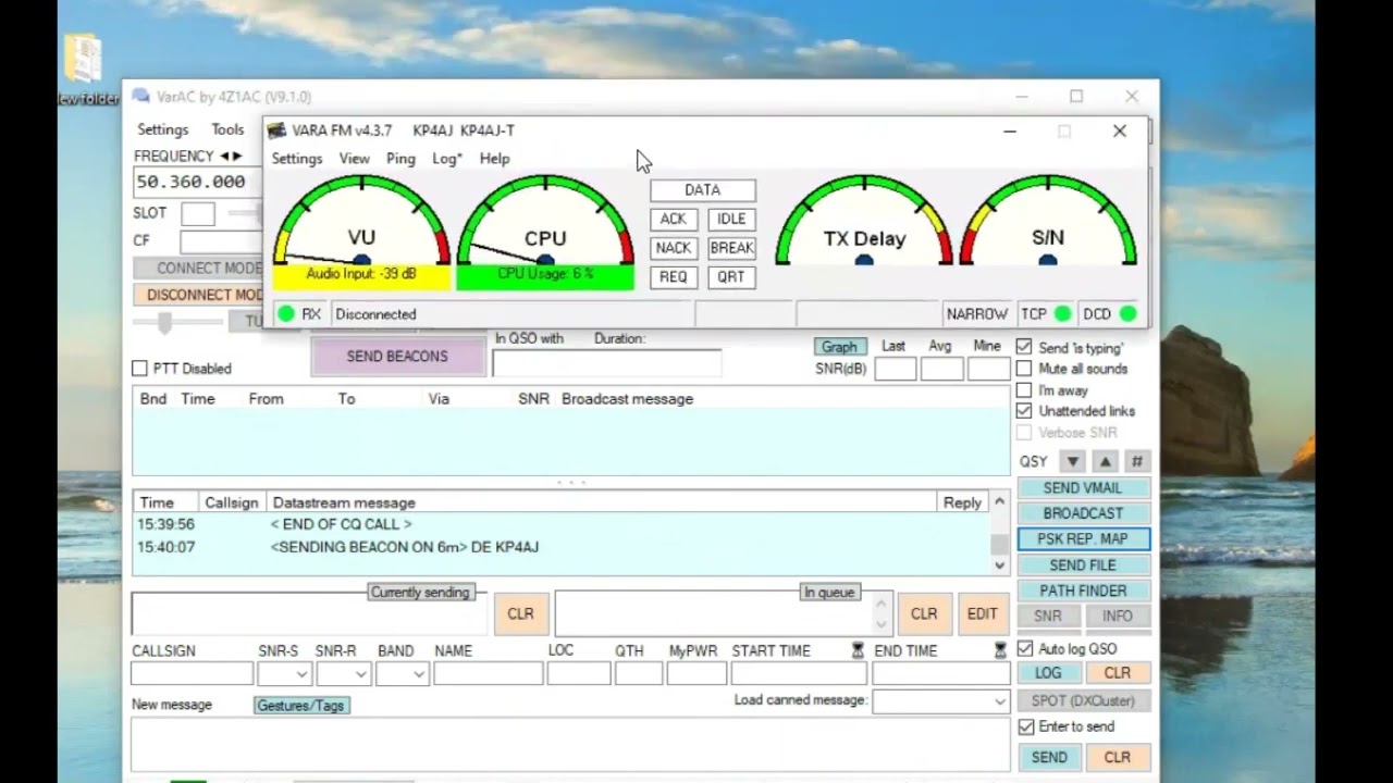 VarAC 9.1.0 - Parte 3: 6M - VARA FM Experimental - Comentarios Adicionales