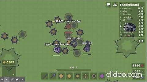 MooMoo.io Killing hackers and being a noob.