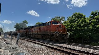 BNSF #6653 Leads EB Cargill Feed Train. Olathe, KS 7/18/26