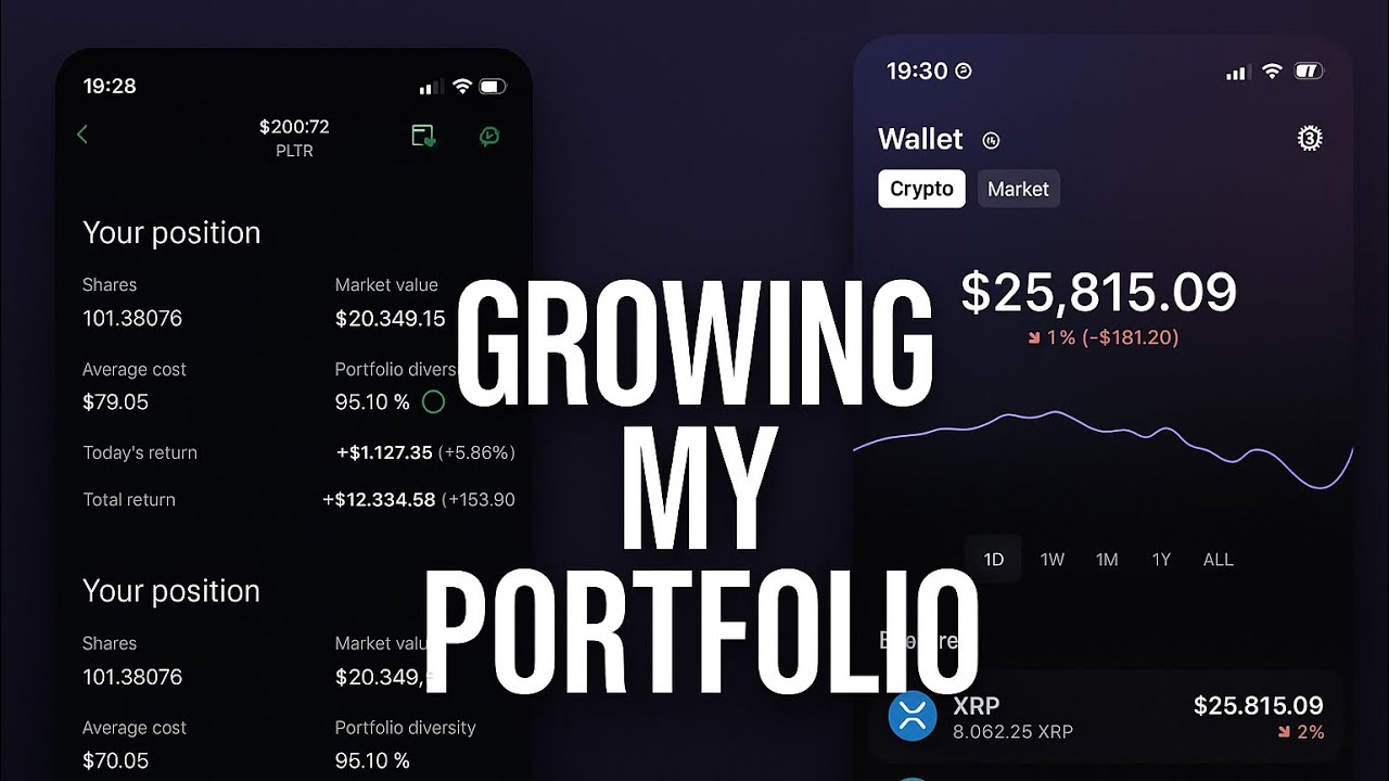 💰 $99K Portfolio Growth – My Robinhood & Crypto Update (PLTR + XRP)