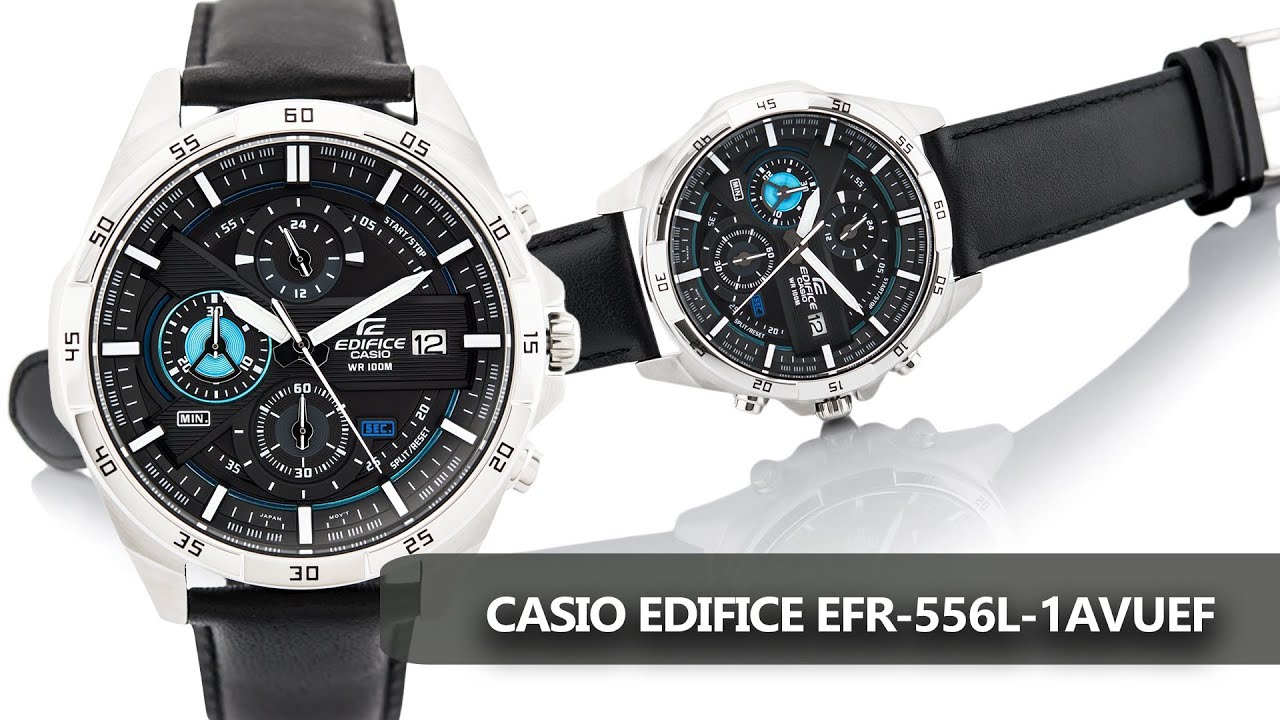 ZEGAREK MĘSKI: CASIO EDIFICE EFR-556L-1AVUEF - YouTube