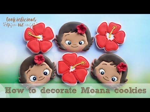 How to make BABY MOANA COOKIES ~ Step by Step Cookie Tutorial!