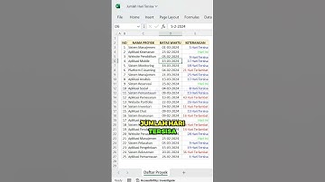 Hitung Hari Tersisa + Warna Otomatis di Excel! 🔴🔵🟢 #ExcelTips #Shorts
