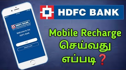 HDFC mobile banking mobile recharge | HDFC mobile banking in tamil | Star Online