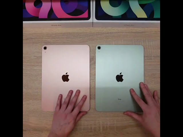 Unboxing iPad Air 2020 Rose Gold and Green iPad Air 4