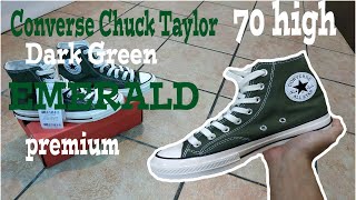 dark green chuck taylors