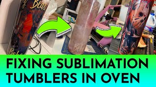 Fix a Sublimation Skinny Tumbler Mistakes using Convection Oven