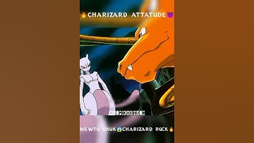 Charizard Attitude Status🔥👿||Mewtwo Shoked😱Charizard Rocked🥶||#pokemon #charizard #goku #shorts