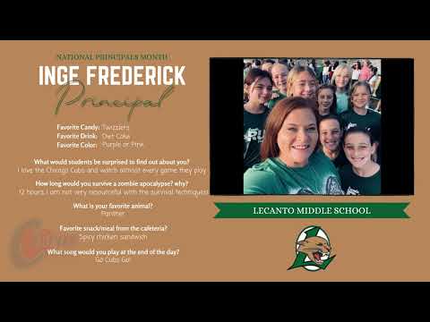 Meet Lecanto Middle School Principal, Inge Frederick!