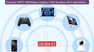 Comfast WiFi7 3600Mbps Outdoor CPE Wireless AP 2.4&amp;5.8GHz WiFi... — Best Buy 2026 | Great Quality!